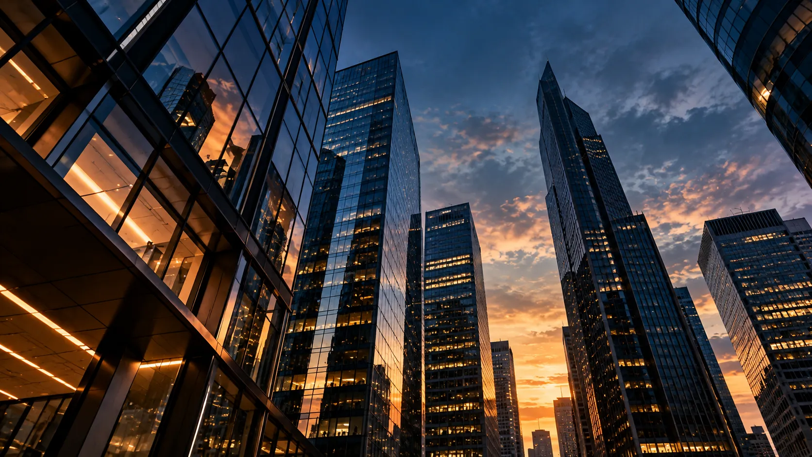 Centro financeiro internacional com arranha-céus